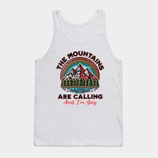 The Mountains are Calling Tank Top